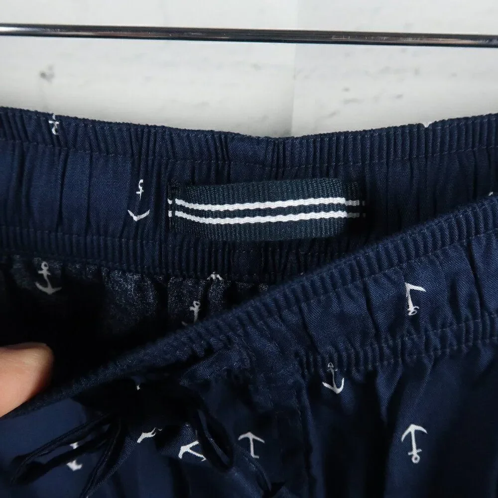 NAUTICA SLEEPWEAR MARITIME BLUE ANCHOR PRINT SLEEP SHORT SIZE MEDIUM NWT - Picture 9 of 11